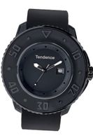 Tendence G-52 Unisex Quartz with Black Dial Analogue Display and Black Plastic or PU Strap T0030003