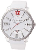 Tendence Slim- Pop Unisex Quartz with White Dial Analogue Display and White Plastic or PU Strap TG131003