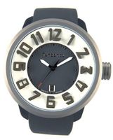 Tendence Titanium Gulliver Unisex Quartz with White Dial Analogue Display and Grey Plastic or PU Strap 2035011