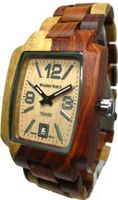 Tense Inlaid Multicolored Natural Wood Hypoallergenic Light Dial J8102I LF