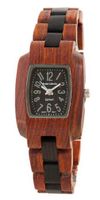 Tense Solid Sandalwood Two Tone Wood Timber Small Wrist M8102SD-W Silver
