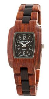 Tense Solid Sandalwood Two Tone Wood Timber Small Wrist M8102SD-W Silver
