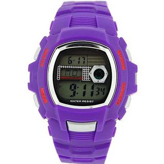 The Olivia Collection Childrens Digital Chronograph Lilac Strap Sports
