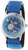Thomas and Friends Kids' W000732 Stainless Steel Time Teacher Blue Velcro Strap