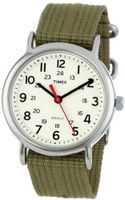 Timex Unisex T2N651 "Weekender" with Olive Nylon Strap