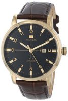 Tommy Hilfiger 1710329 Gold-Plated with Brown Leather Strap