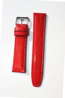 uToscana 14mm Deep Red Quick-release Patent Leather Lizard Grain band for Michele Style 