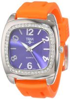 Trax TR1740-NO Malibu Fun Orange Rubber Blue Dial Crystal