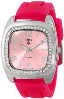 Trax TR1740-PP Malibu Fun Pink Rubber Pink Dial Crystal