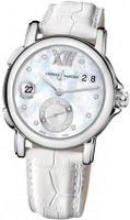 Ulysse Nardin Dual Big Time Automatic Mother of Peal Dial White Leather Ladies 243-22B-391