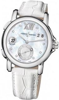 Ulysse Nardin Dual Big Time Automatic Mother of Peal Dial White Leather Ladies 243-22B-391