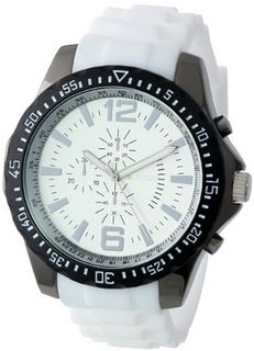 UNLISTED WATCHES UL5160KCP City Streets Black Ion-Plated Case White Dial White Strap