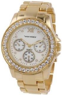 Vernier VNR11146YG Boyfriend Mother-Of-Pearl Crystal Bracelet
