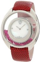 Versace 86Q971MD497 S800 Destiny Precious Mother-of-Pearl Stainless Steel Red