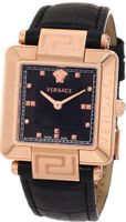 Versace 88Q80SD008 S009 Reve Carrè Rose-Gold Plated Mother-Of-Pearl Diamond Leather