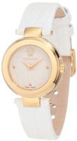 Versace M5Q80D001 S001 Mystique Gold Ion-Plated Sunray Dial White Patent Leather