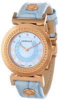 Versace P5Q80D115 S115 Vanitas Rose Gold Ion-Plated Light Blue Dial Leather