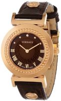 Versace P5Q80D598 S497 Vanity Rose Gold Ion-Plated Stainless Steel Brown Sunray Dial
