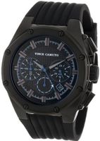 Vince Camuto VC/1032BKTI The Dyver Black Ion-Plated Silicone Strap Chronograph