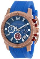 Vince Camuto VC/5102RGBL Rose Gold-Tone Chronograph Blue Resin Strap