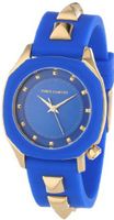 Vince Camuto VC/5106BLBL Gold-Tone Pyramid Accented Blue Resin Strap