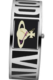 Vivienne Westwood Bond Quartz with Black Dial Analogue Display and Multicolour Stainless Steel Bangle VV084BK