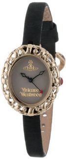 Vivienne Westwood VV005SMBK Rococo Swiss Quartz Black Leather Strap