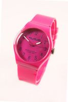 Wave Gear Unisex Sports Coral Pink CR1101CPK with Colour Matched Plastic Strap