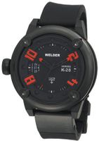 Welder K28-7300 K28 Automatic Analog Black Ion-Plated Stainless Steel Round