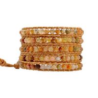 On the Rocks Classic Wrap Style: 5-Layer Wrap Bracelet, Color: Tequila Sunrise