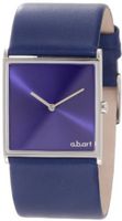 a.b. art E109 Series E Stainless Steel Swiss Quartz Blue Dial and Leather Strap