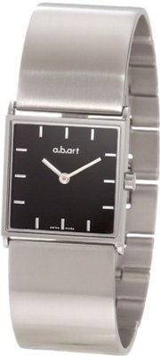 a.b. art ES405B Series ES Stainless Steel Swiss Quartz Black Dial and Metal Bracelet