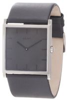 a.b. art Unisex EL106 Series EL Stainless Steel Swiss Quartz Grey Dial and Leather Strap