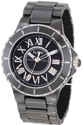 a_line 20040-BKBSR Marina Black Textured Dial Ceramic
