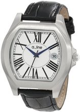 a_line 80008-02-BK Adore Black/Silver-Tone Leather