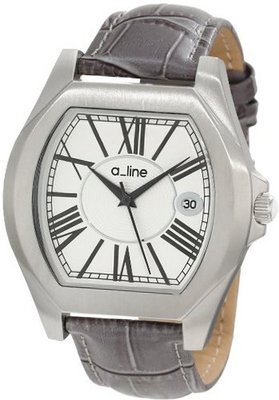 a_line 80008-02-GY Adore Grey/Silver-Tone Leather