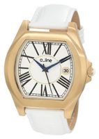 a_line 80008-YG-02-WH Adore White/Goldtone Leather