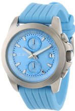 a_line 80010-012-LB Aroha Chronograph Light Blue Dial Light Blue Silicone
