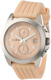 a_line 80010-016-BE Aroha Chronograph Beige Dial Beige Silicone