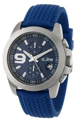 a_line 80011-03-NB Aroha Chronograph Dark Blue Dial Dark Blue Silicone