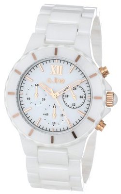 a_line AL-20041-WWWRR Marina Chronograph White Dial White Ceramic