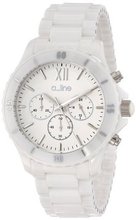 a_line AL-20042-WWWSR Ceramic Chronograph White Dial White