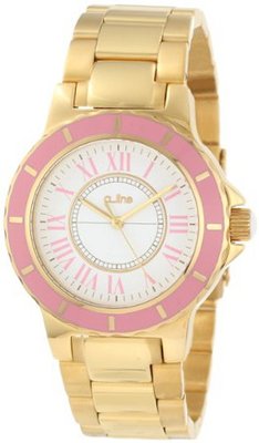 a_line AL-80009-YG-02PN Marina White Dial Gold Ion-Plated Stainless Steel