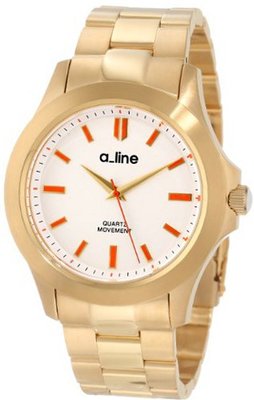 a_line AL-80013-YG-22 GRA Silver Dial Gold Ion-Plated Stainless Steel
