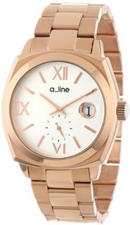 a_line AL-80014-RG-22 Dashuri Light Silver Dial Rose Gold Ion-Plated Stainless Steel