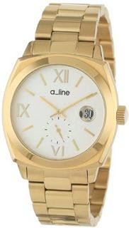 a_line AL-80014-YG-22 Dashuri Light Silver Dial Gold Ion-Plated Stainless Steel