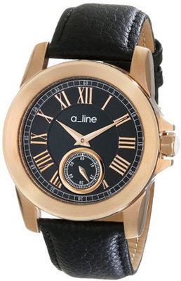 a_line AL-80022-RG-01 Amare Analog Display Japanese Quartz Black