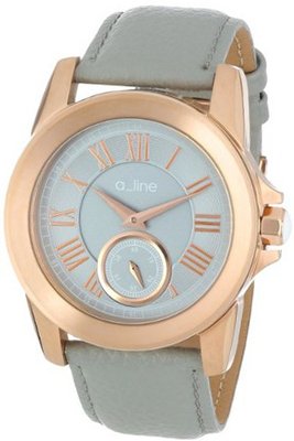 a_line AL-80022-RG-014-GY Amare Grey Dial Grey Leather Dress