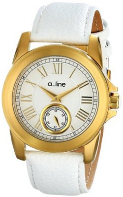 a_line AL-80022-YG-02-WH Amare Analog Display Japanese Quartz White