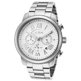 a_line Amor 80163-22 46mm Silver Steel Bracelet & Case Mineral